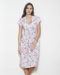 Kerry Shadow Stripe Imperial Floral Nightdress